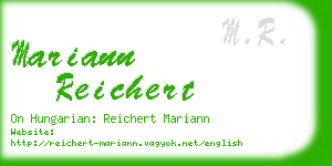 mariann reichert business card